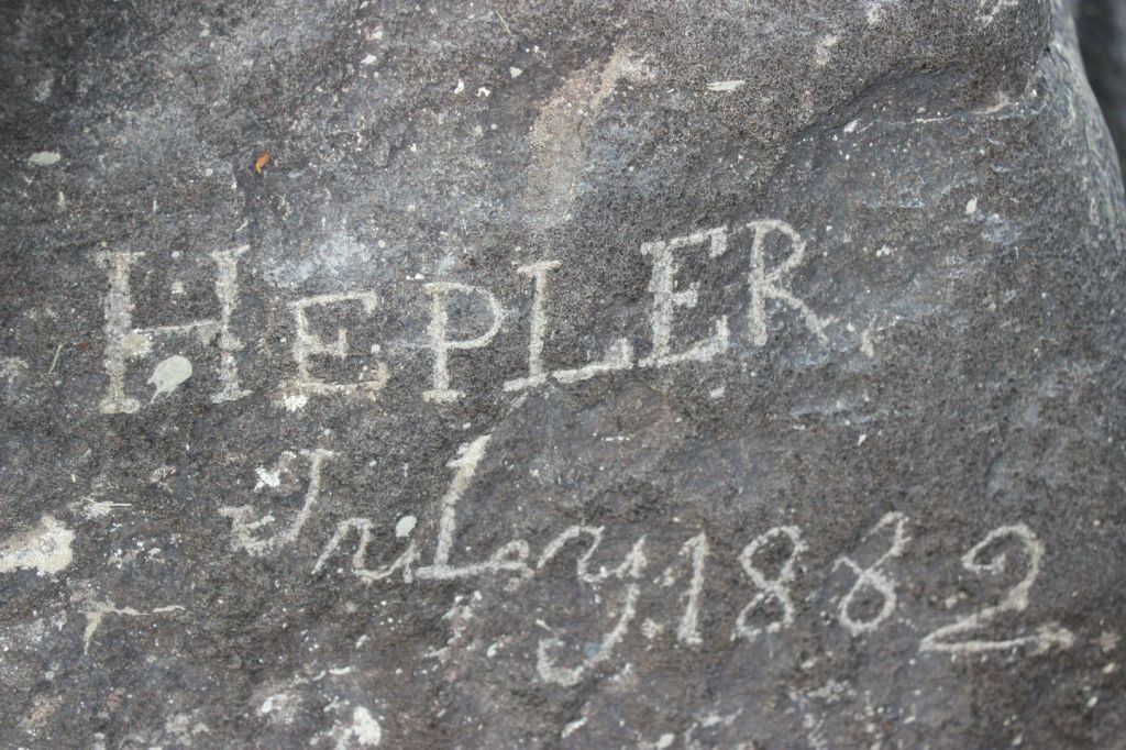 Names Inscribed on Register Rock